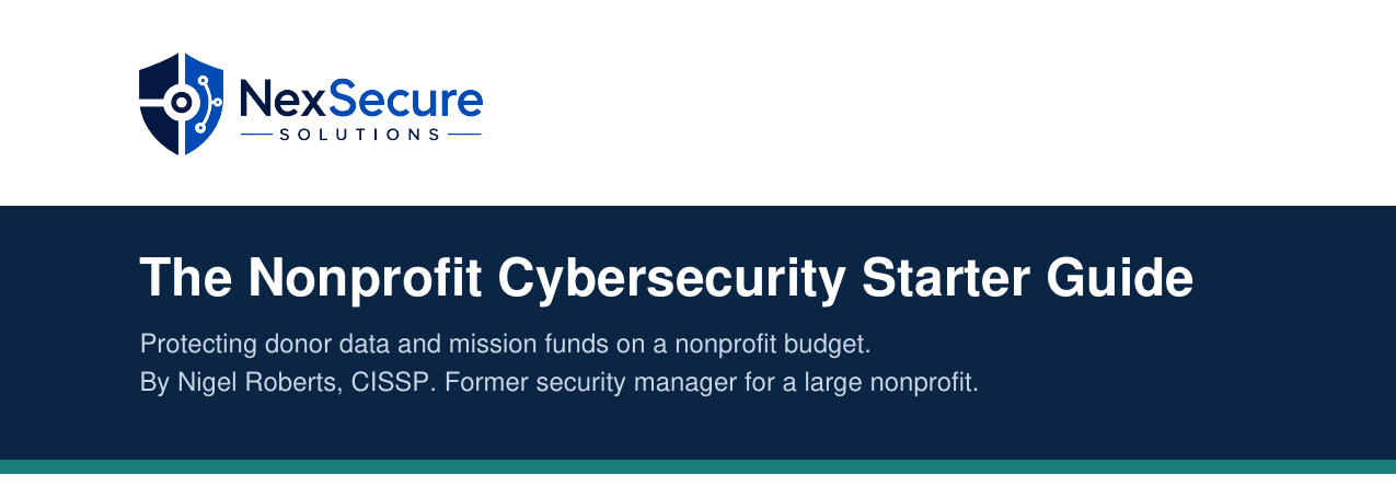 Nonprofit Cybersecurity Starter Guide